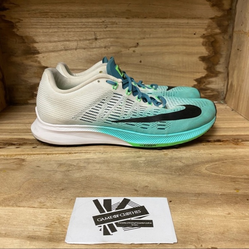 Nike zoom elite 9 bone aqua running sneakers shoes